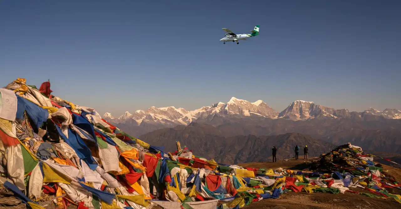 Pikey Peak Trek with Flight — panoramic Himalayan landscape